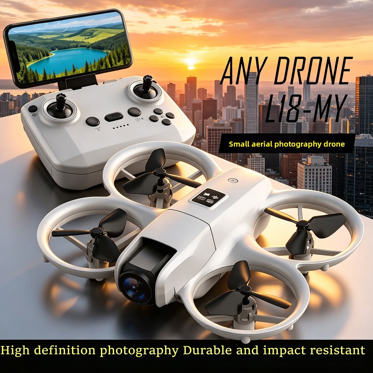 2026 Mini HD Camera Drone | Foldable Quadcopter with Height Hold | 4-Axis RC Drone | Portable Aerial Photography Drone
