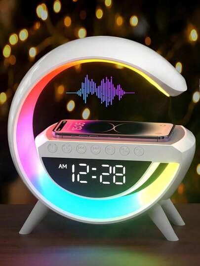 3-in-1 LED Speaker Wireless Charger